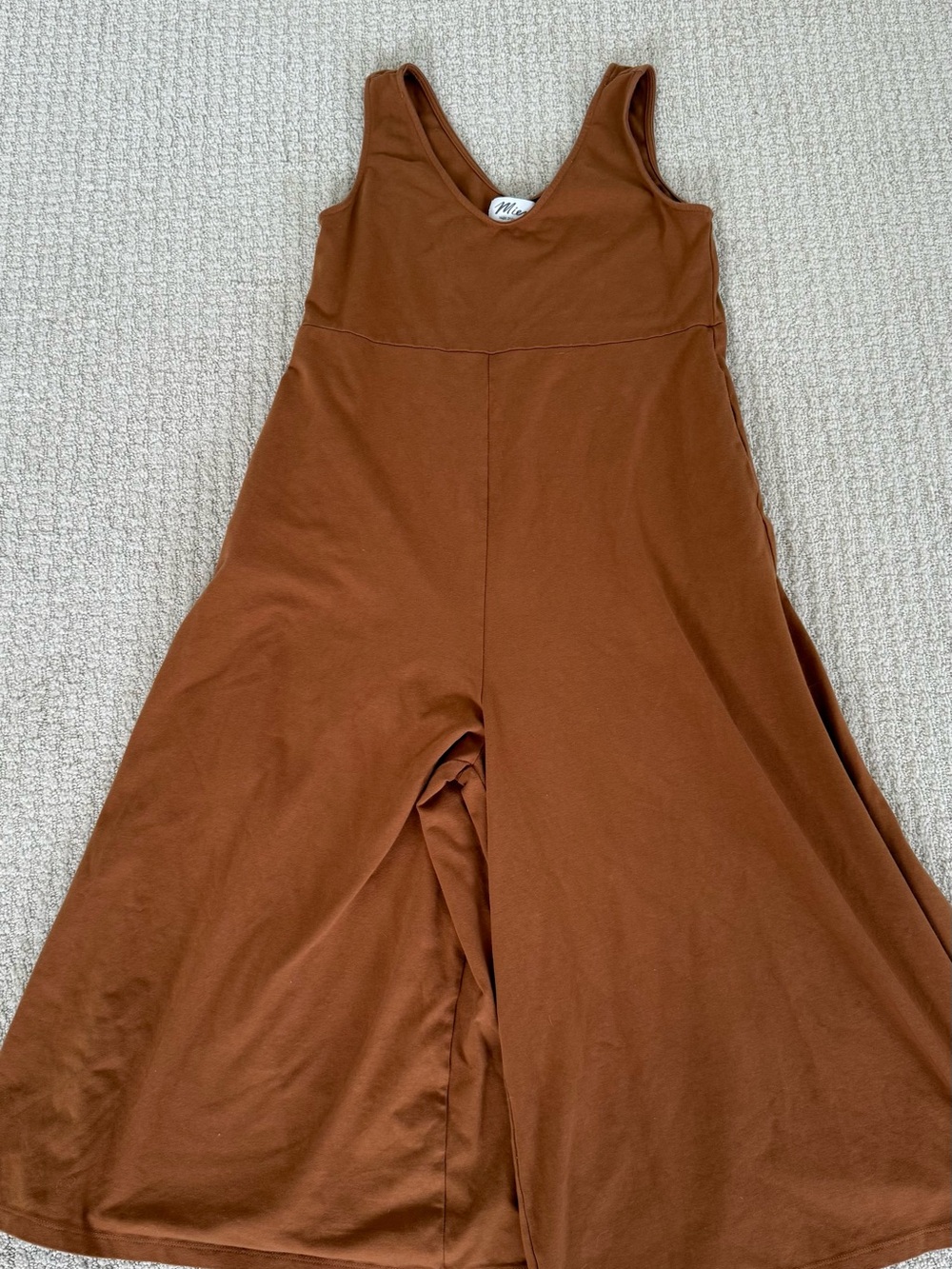 Mien Brown Wide-Leg Jumpsuit
